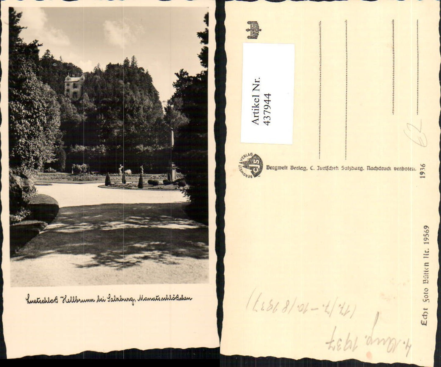 437944,Salzburg Schloss Hellbrunn Monatsschlösschen