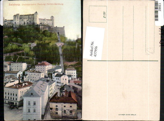 437956,Salzburg Teilansicht Drahtseilbahn Festung Hohensalzburg pub Ottmar Zieher 131