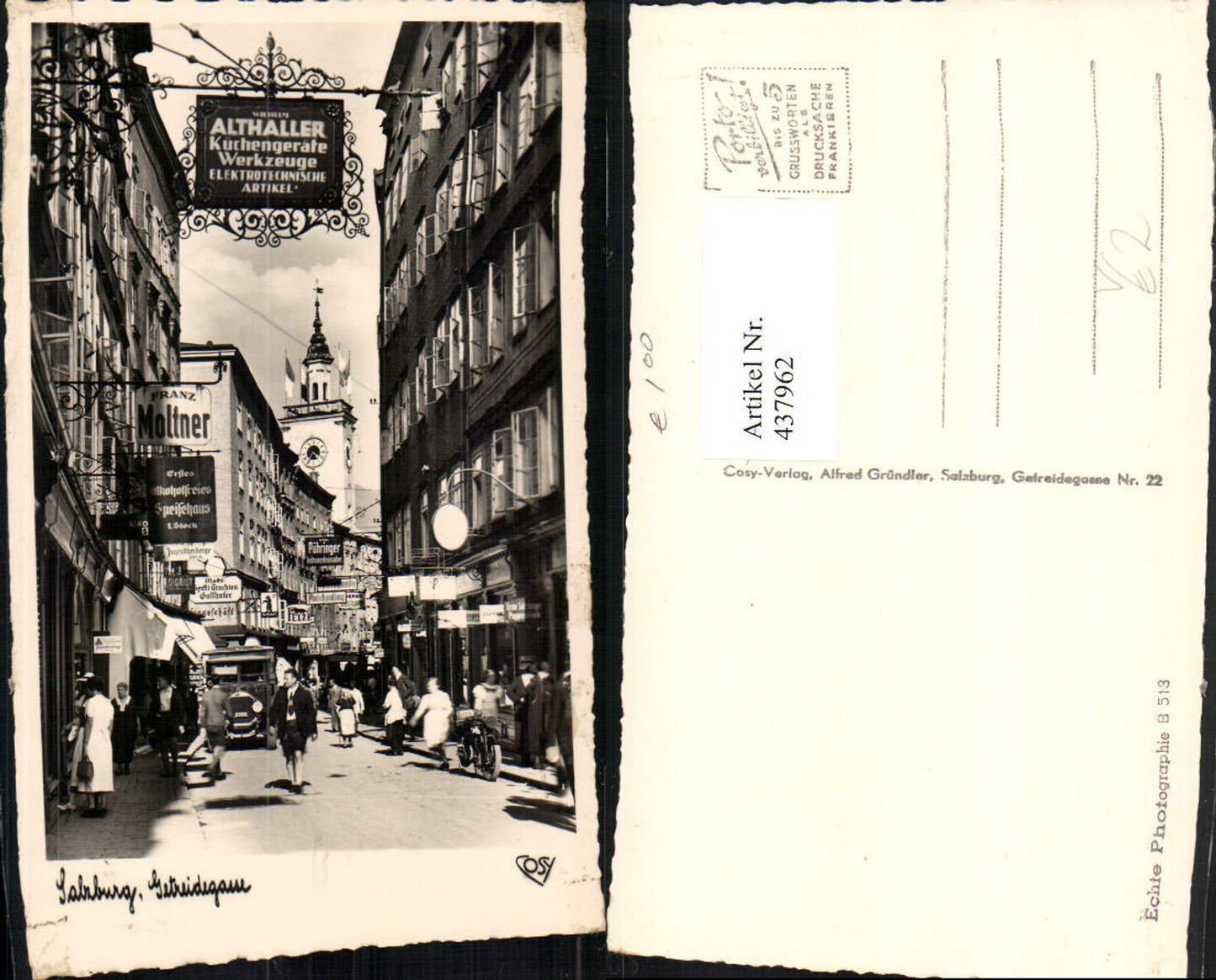 437962,Salzburg Getreidegasse Straßenansicht pub Cosy
