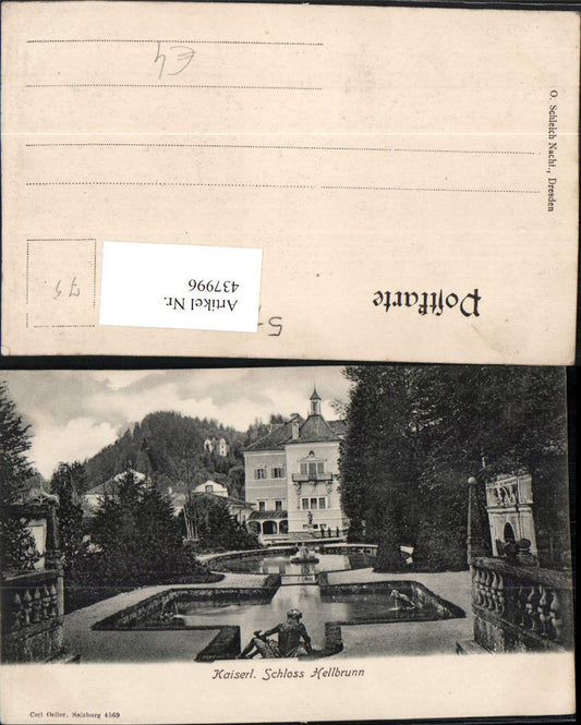 437996,Salzburg Schloss Hellbrunn Wasserbecken