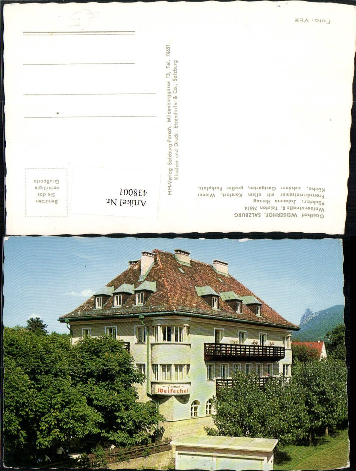 438001,Salzburg Gasthof Weiserhof