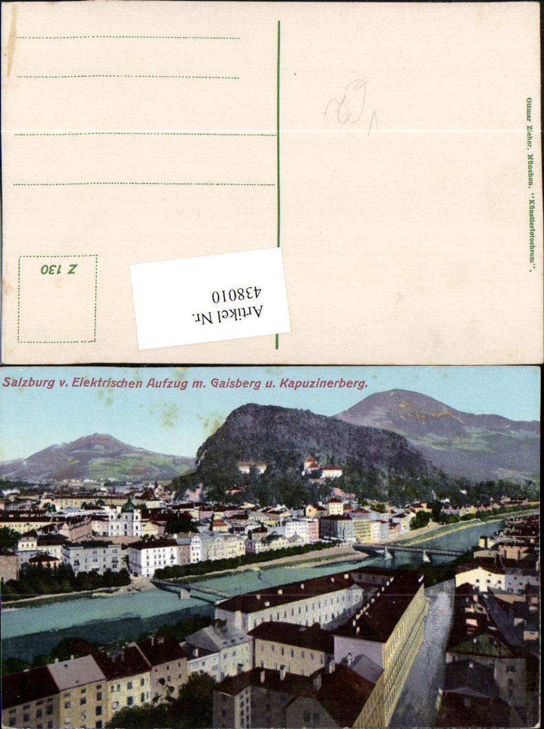 438010,Salzburg Teilansicht vom Elektrischen Aufzug m. Gaisberg pub Ottmar Zieher 130