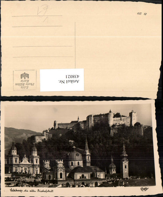 438021,Salzburg Teilansicht Kirchen m. Festung pub Cosy