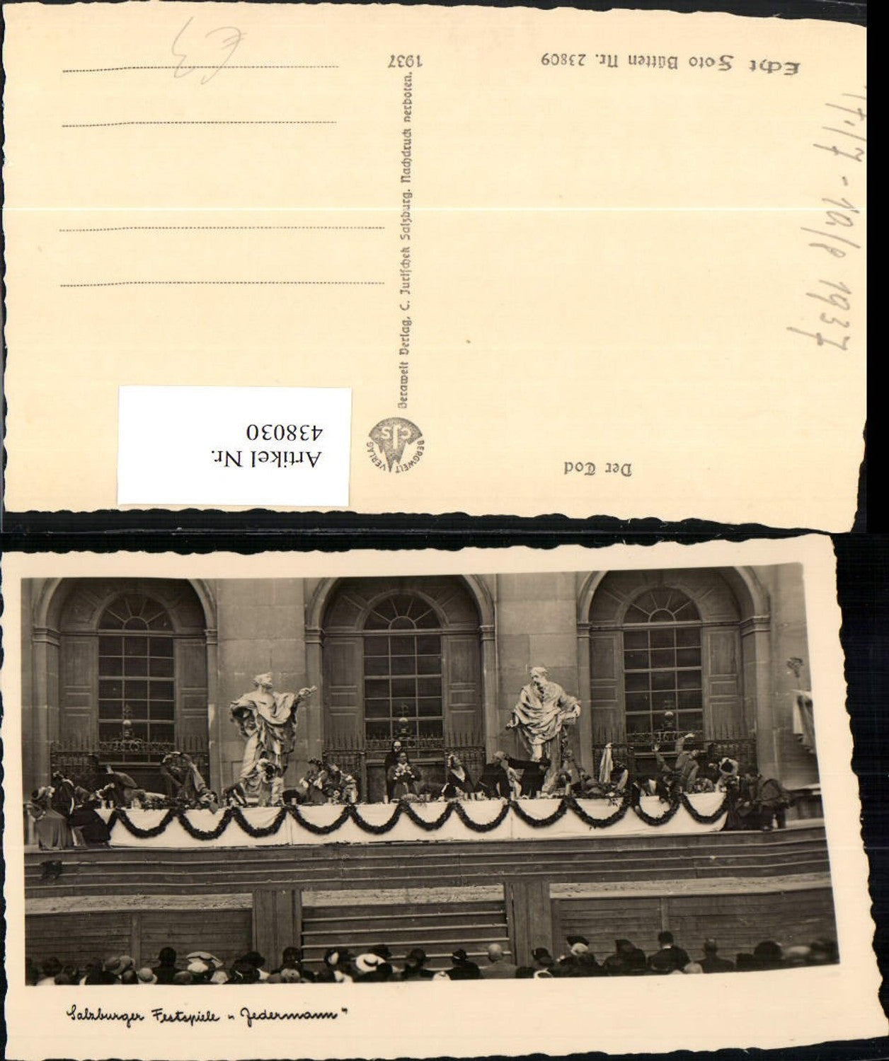 438030,Salzburg Festspiele Jedermann Tod Theater Aufführung