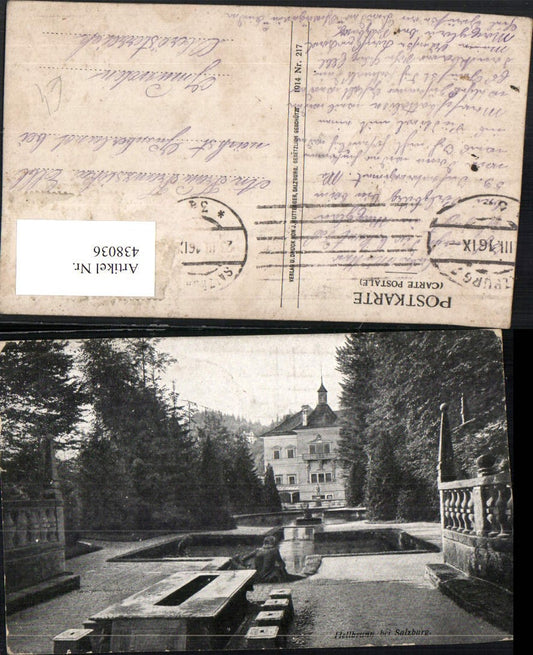 438036,Salzburg Schloss Hellbrunn Wasserbecken