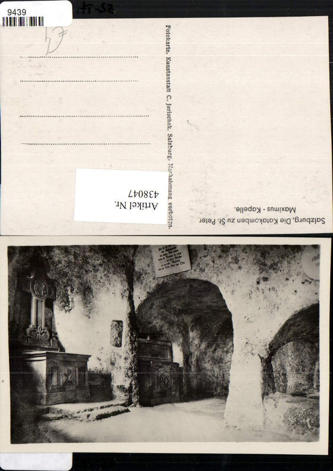 438047,Salzburg St. Peter Katakomben Maximus-Kapelle
