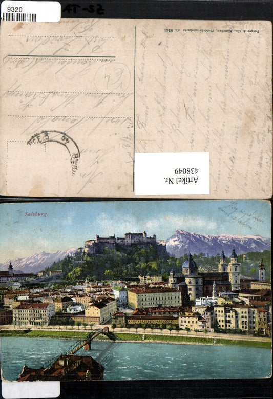 438049,Salzburg Teilansicht m. Festung Bergkulisse pub Purger & Co 9241
