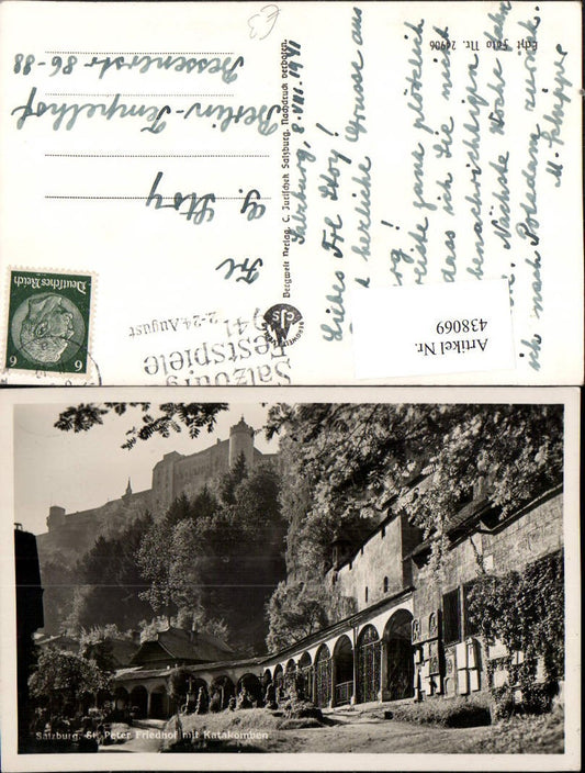 438069,Salzburg St. Peter Friedhof m. Katakomben u. Festung