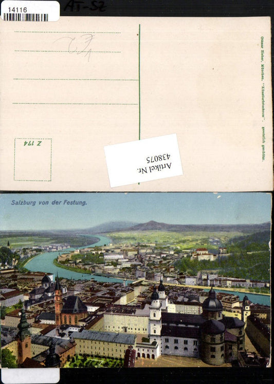 438075,Salzburg Totale von d. Festung pub Ottmar Zieher 174