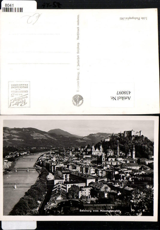 438097,Salzburg Totale m. Festung vom Mönchsberg