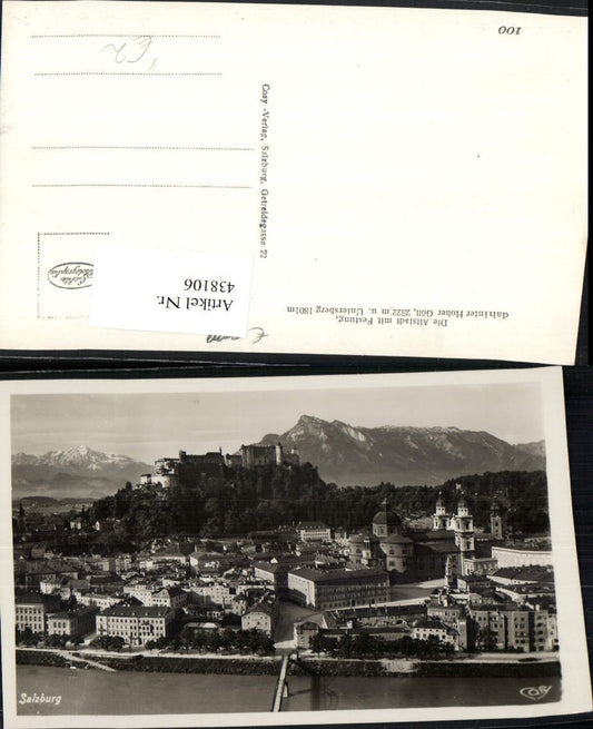 438106,Salzburg Totale m. Festung Bergkulisse pub Cosy