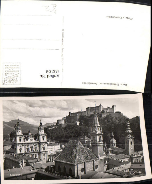 438108,Salzburg Teilansicht Kirchen m. Festung pub Cosy 34