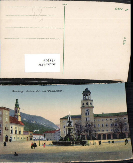 438109,Salzburg Residenzplatz Brunnen u. Glockenspiel pub Ottmar Zieher 133