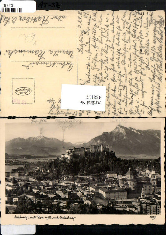 438117,Salzburg Totale m. Festung geg. Hohen Göll Bergkulisse pub Cosy