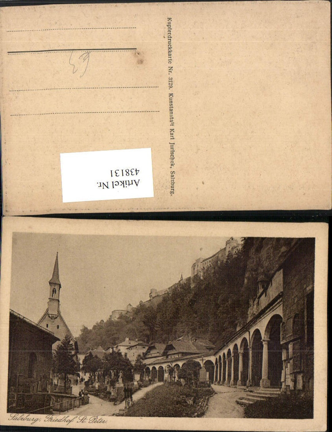 438131,Salzburg St. Peter Friedhof m. Festung