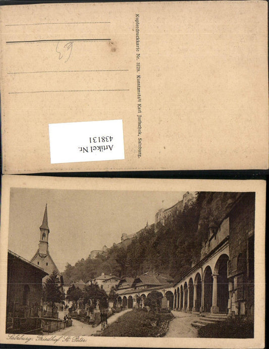 438131,Salzburg St. Peter Friedhof m. Festung