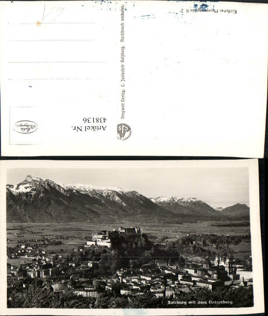 438136,Salzburg Totale m. Untersberg Bergkulisse
