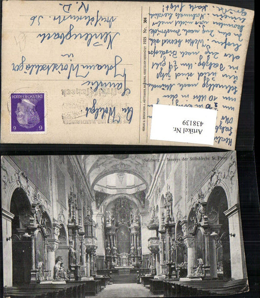 438139,Salzburg St. Peter Stiftskirche Kirche Innenansicht