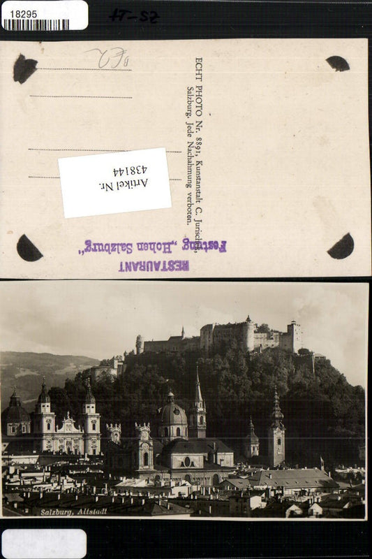 438144,Salzburg Teilansicht m. Festung