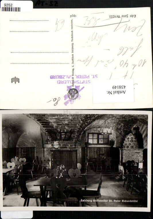 438149,Salzburg St. Peter Stiftskeller Richardstübl Innenansicht