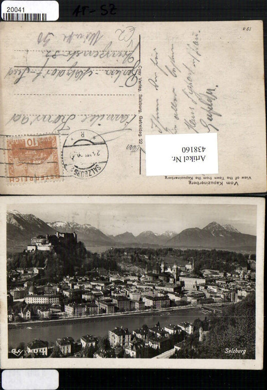 438160,Salzburg Totale m. Festung vom Kapuzinerberg Bergkulisse pub Cosy
