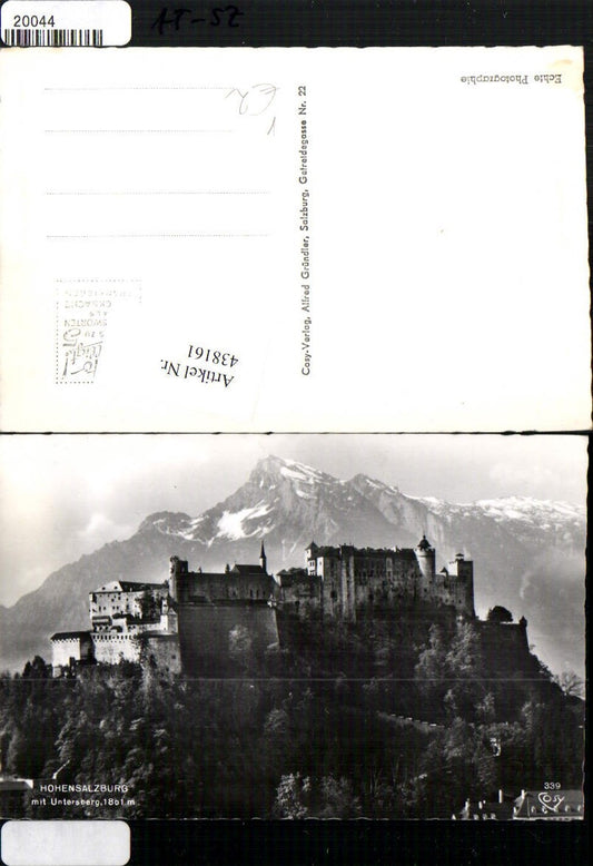 438161,Salzburg Festung Hohensalzburg m. Untersberg Bergkulisse pub Cosy 339
