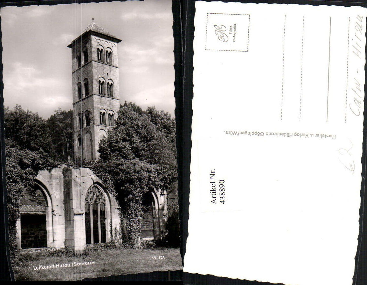 438890,Hirsau im Schwarzwald Kloster Ruine Turm