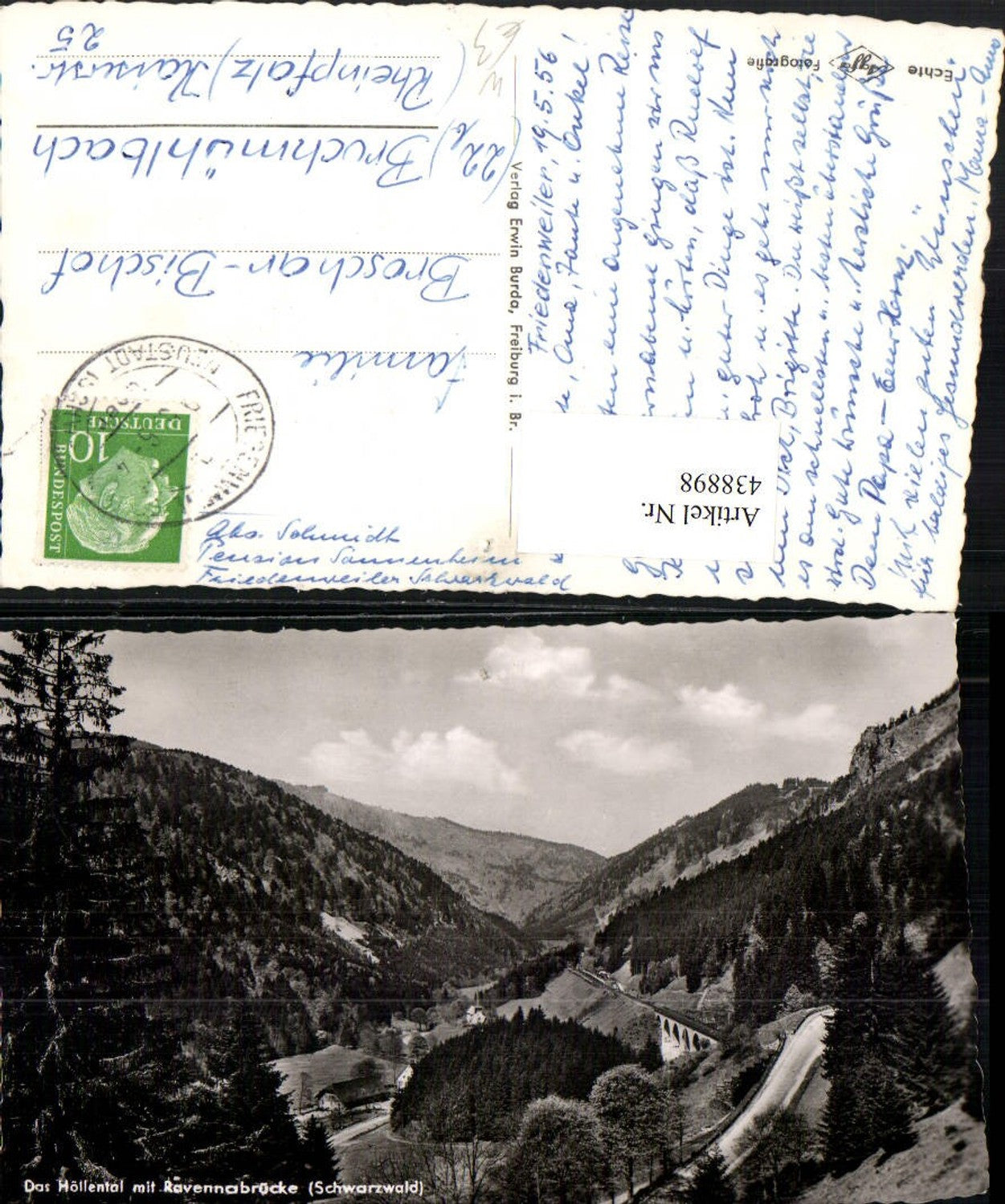 438898,Höllental im Schwarzwald m. Ravennabrücke Brücke