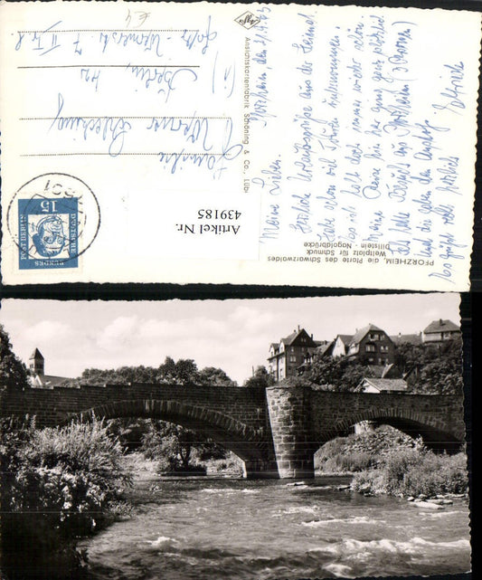 439185, Pforzheim Nagold Bridge River