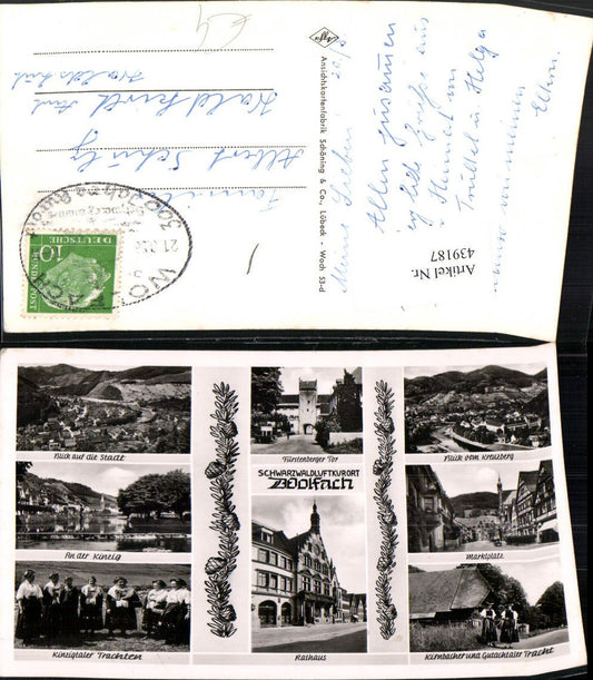 439187, Wolfach Town Hall Market Square Traditional Costumes Defense Multi-view map