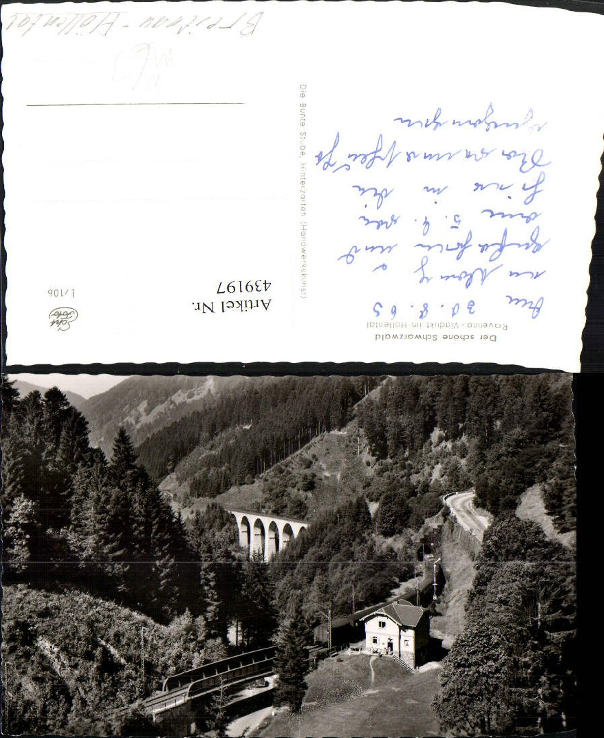 439197,Schwarzwald Ravenna Viadukt Brücke im Höllental b. Hinterzarten