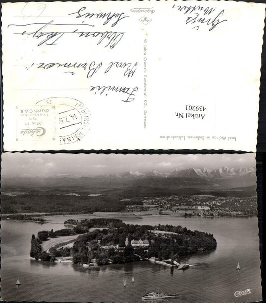 439201, Mainau Island in Lake Constance, aerial view