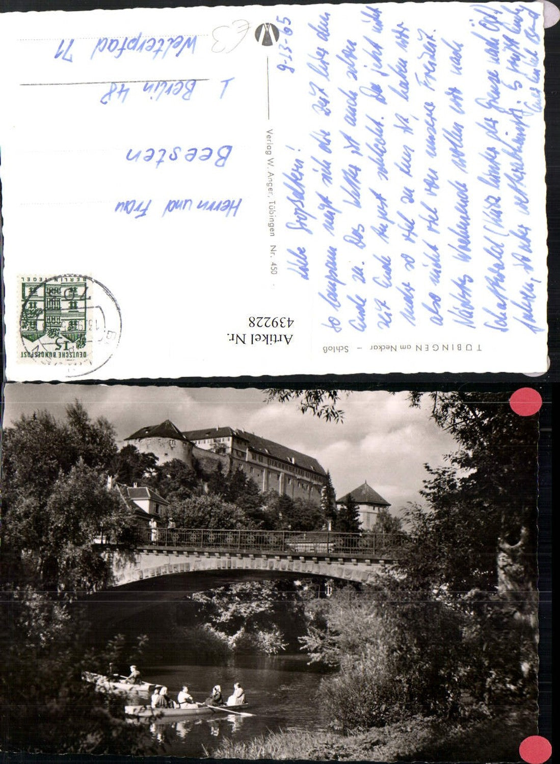 439228,Tübingen am Neckar Schloss Brücke