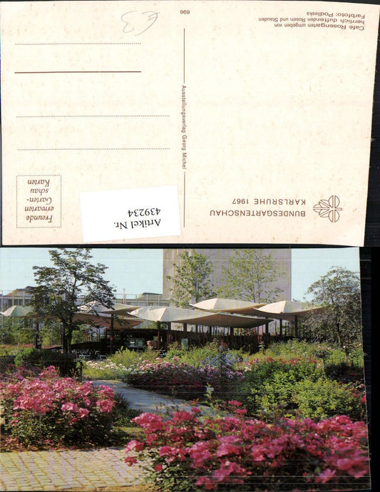 439234, Karlsruhe Federal Garden Show 1967 Cafe Rose Garden Roses