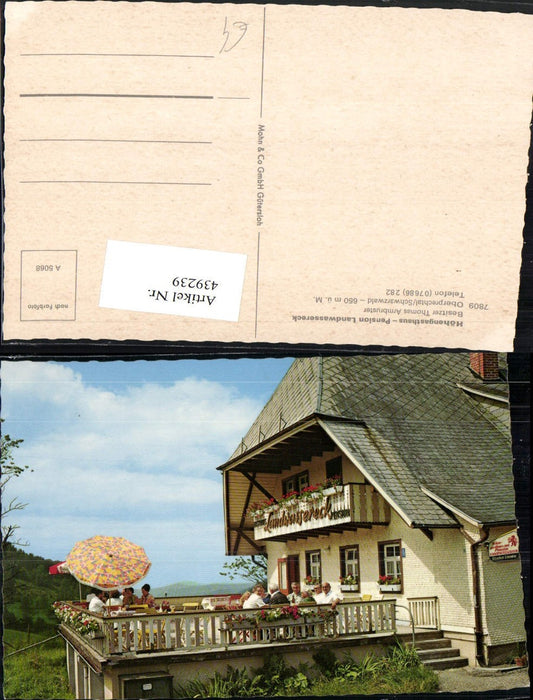 439239, Oberprechtal in the Black Forest, Höhengasthaus Pension Landwassereck