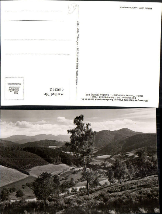 439242, Oberprechtal in the Black Forest, landscape, mountain scenery