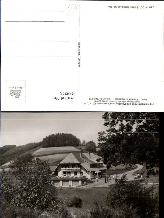 439243, Oberprechtal in the Black Forest, Höhengasthaus Pension Landwassereck