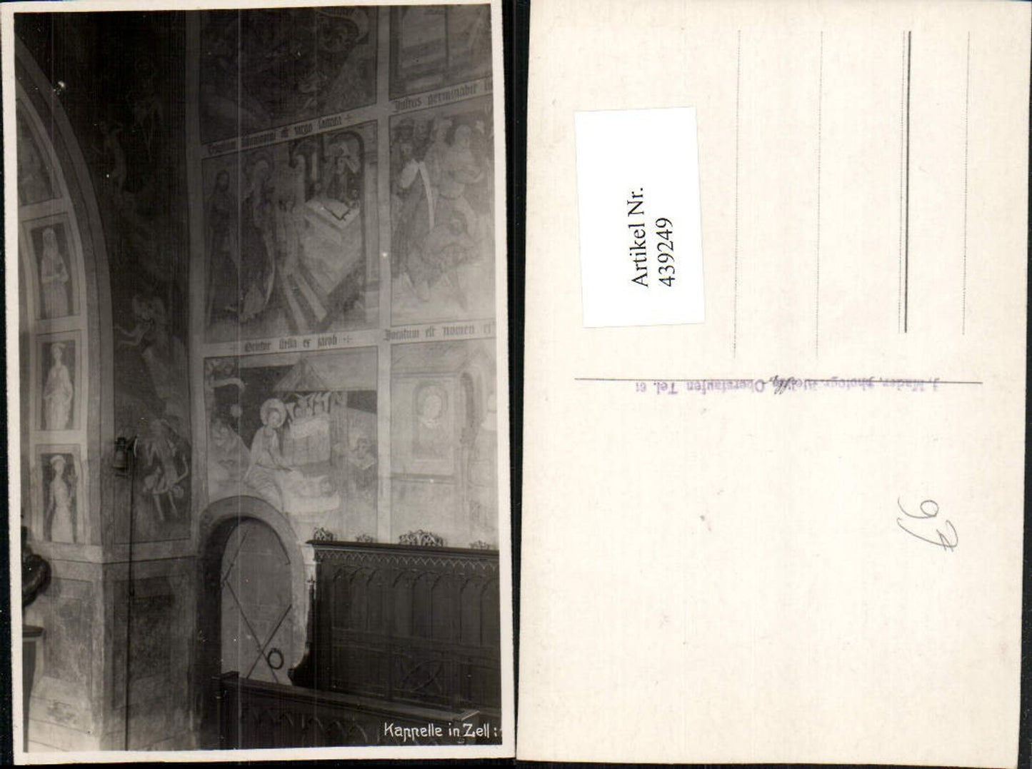 439249,Foto AK Zell Oberstaufen Kapelle Innenansicht