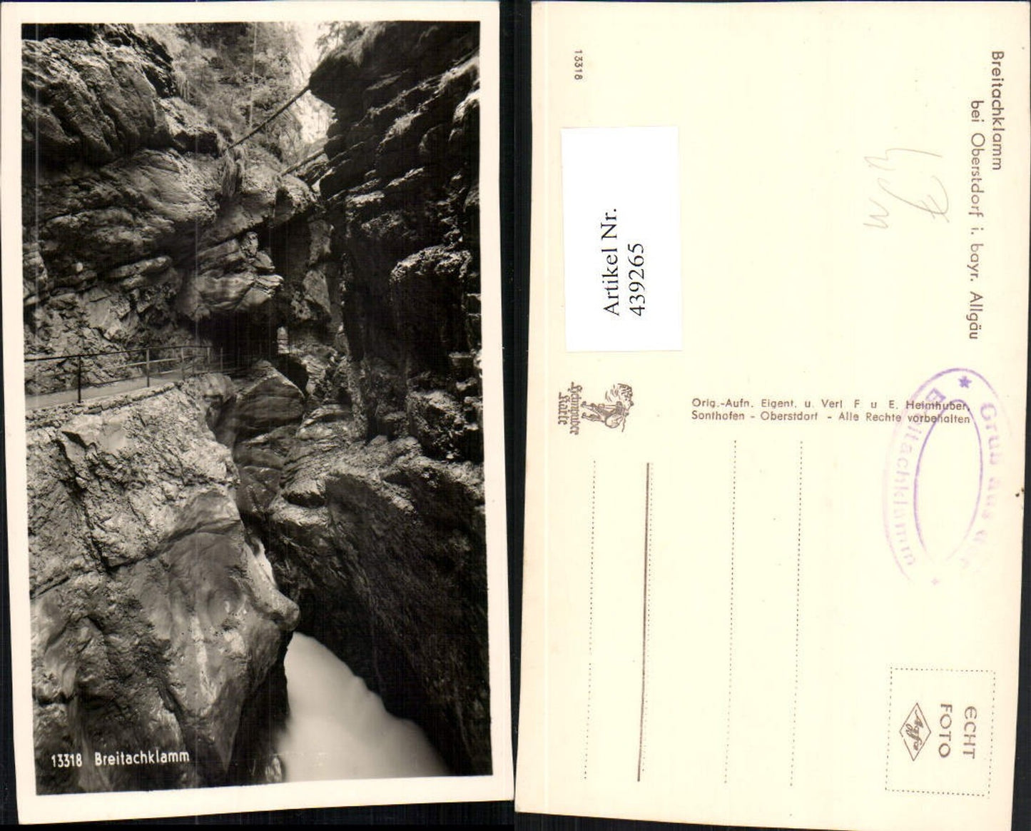 439265,Breitachklamm b. Oberstdorf im Allgäu Klamm Schlucht