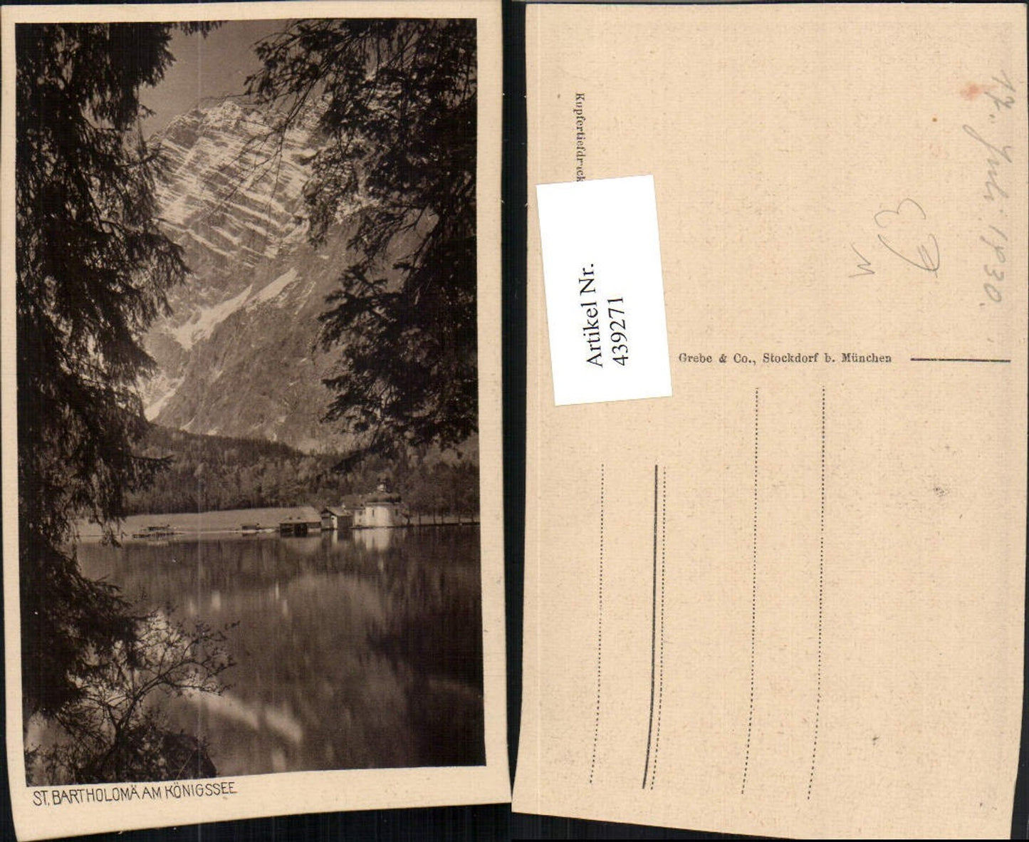 439271,St. Bartholomä am Königssee See b. Schönau Bergkulisse