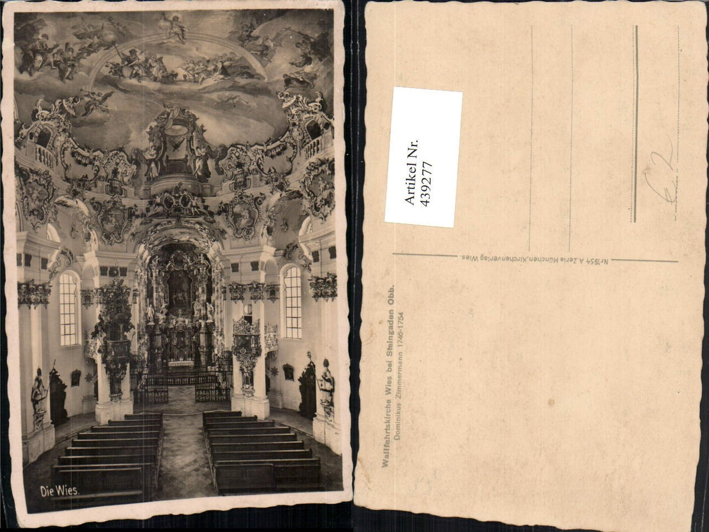 439277, Pilgrimage Church Wies near Steingaden Interior view