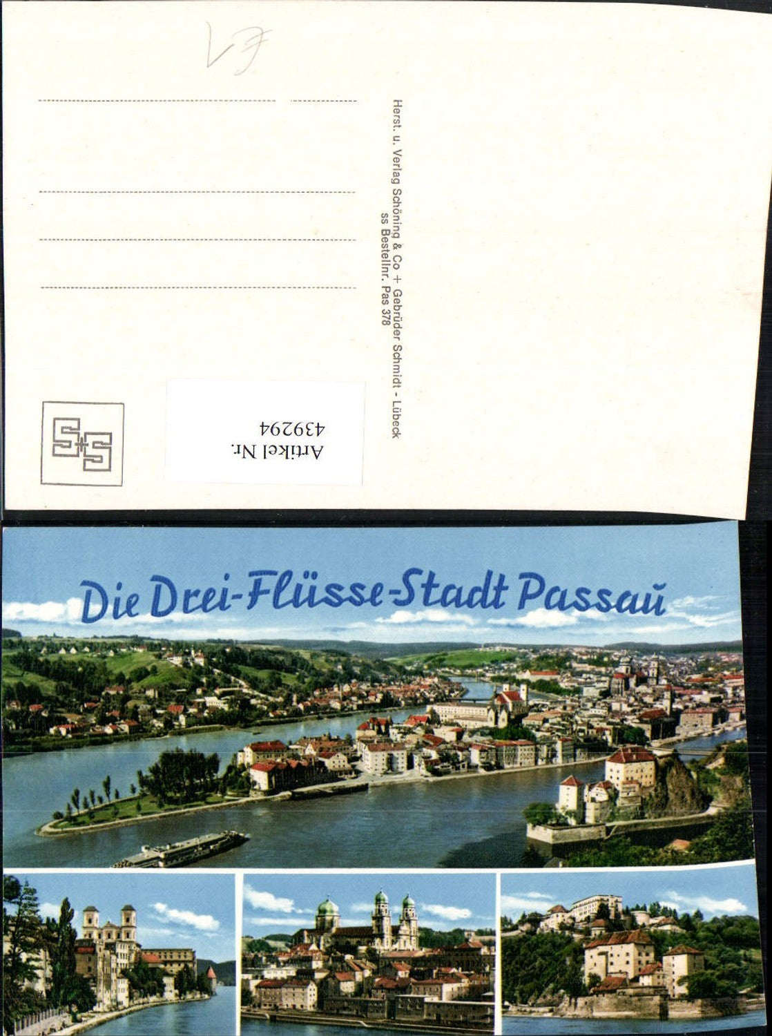 439294,Passau Totale Kirche Veste Festung Mehrbildkarte