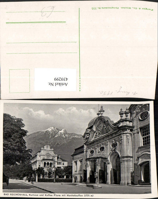 439299,Bad Reichenhall Kurhaus u. Kaffee Flora m. Hochstauffen pub Purger & Co 105