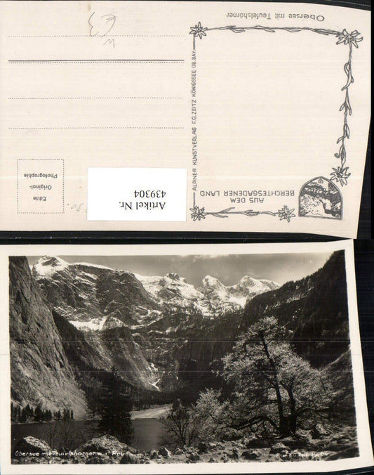 439304,Obersee See b. Schönau m. Teufelshörner Bergkulisse
