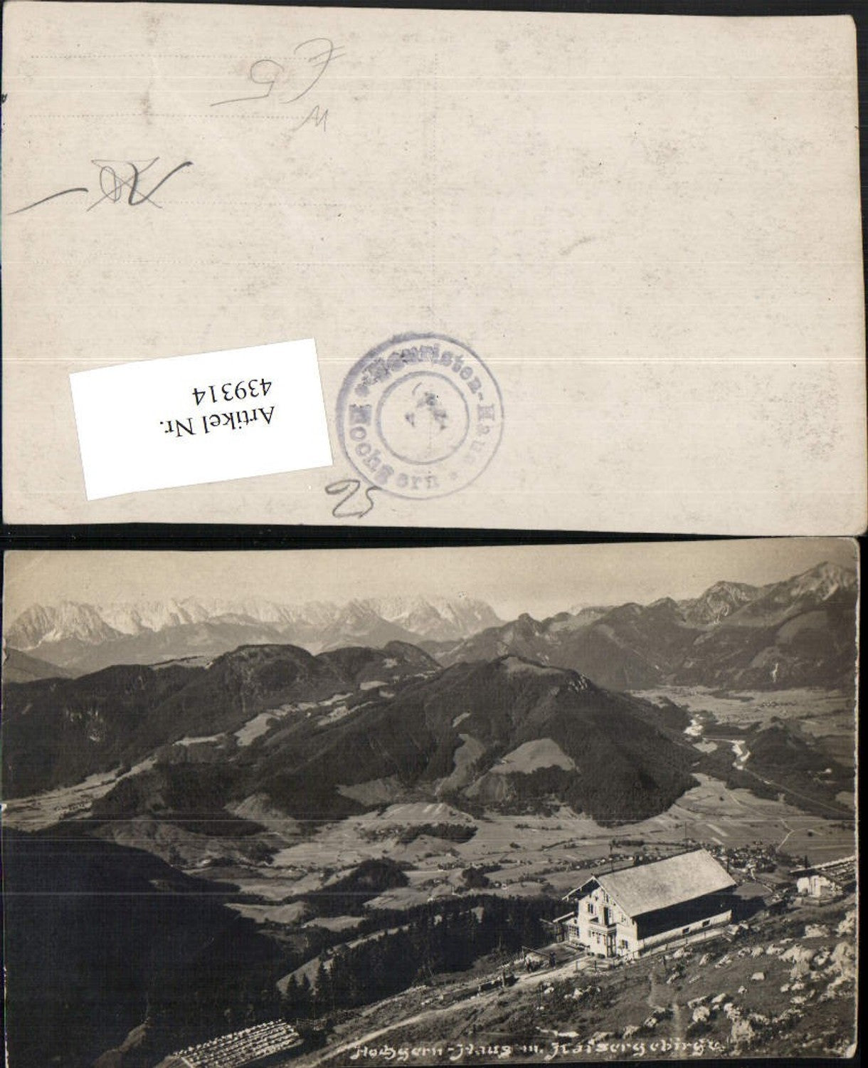 439314,Hochgern-Haus Berghütte b. Marquartstein m. Kaisergebirge Bergkulisse