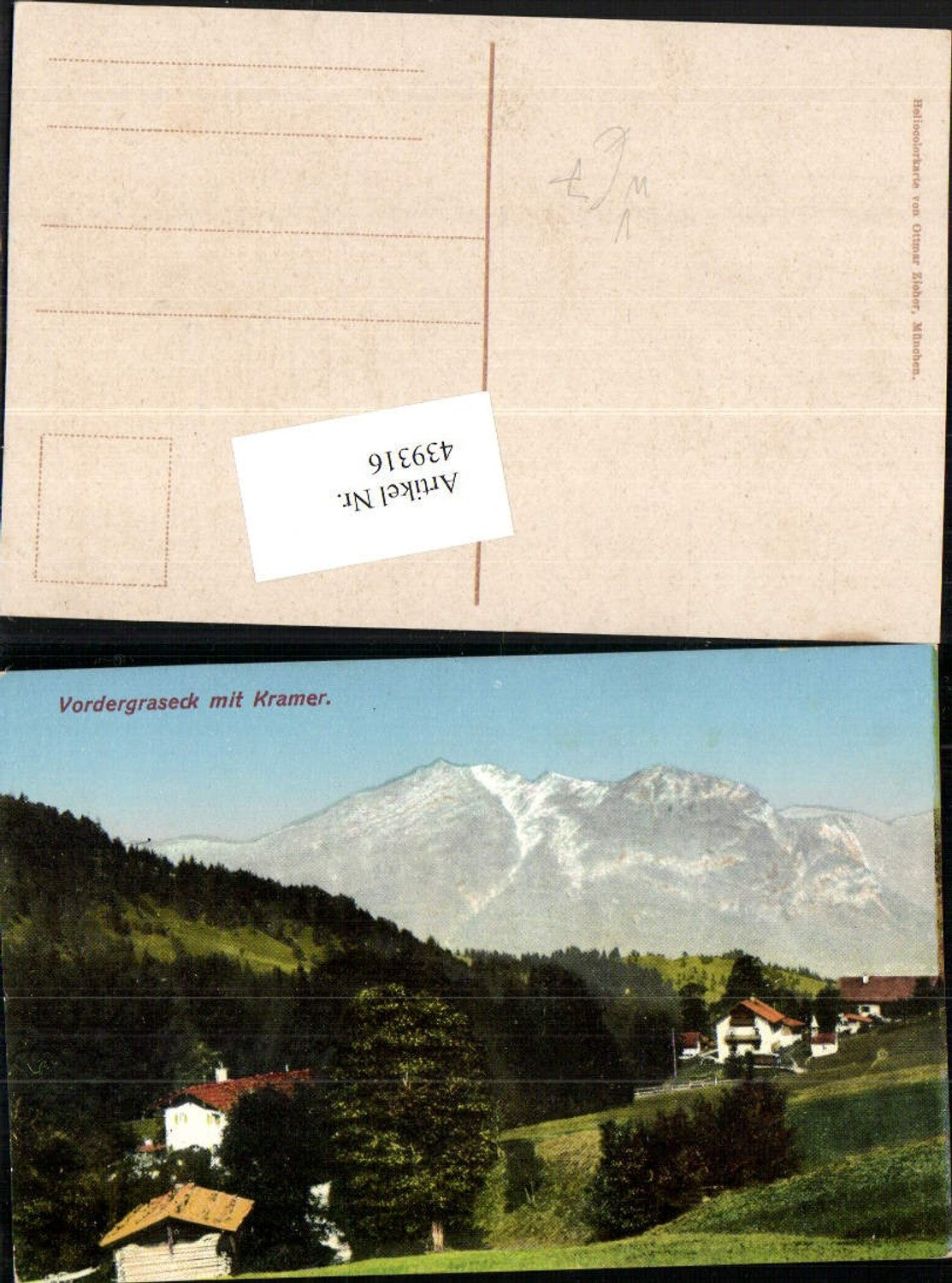 439316,Vordergraseck b. Garmisch m. Kramer Bergkulisse pub Ottmar Zieher