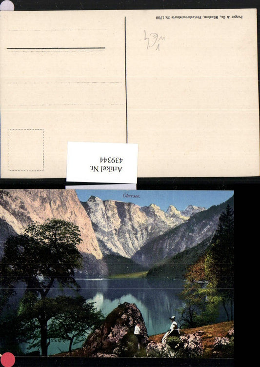 439344,Obersee See b. Schönau Bergkulisse pub Purger & Co 1730