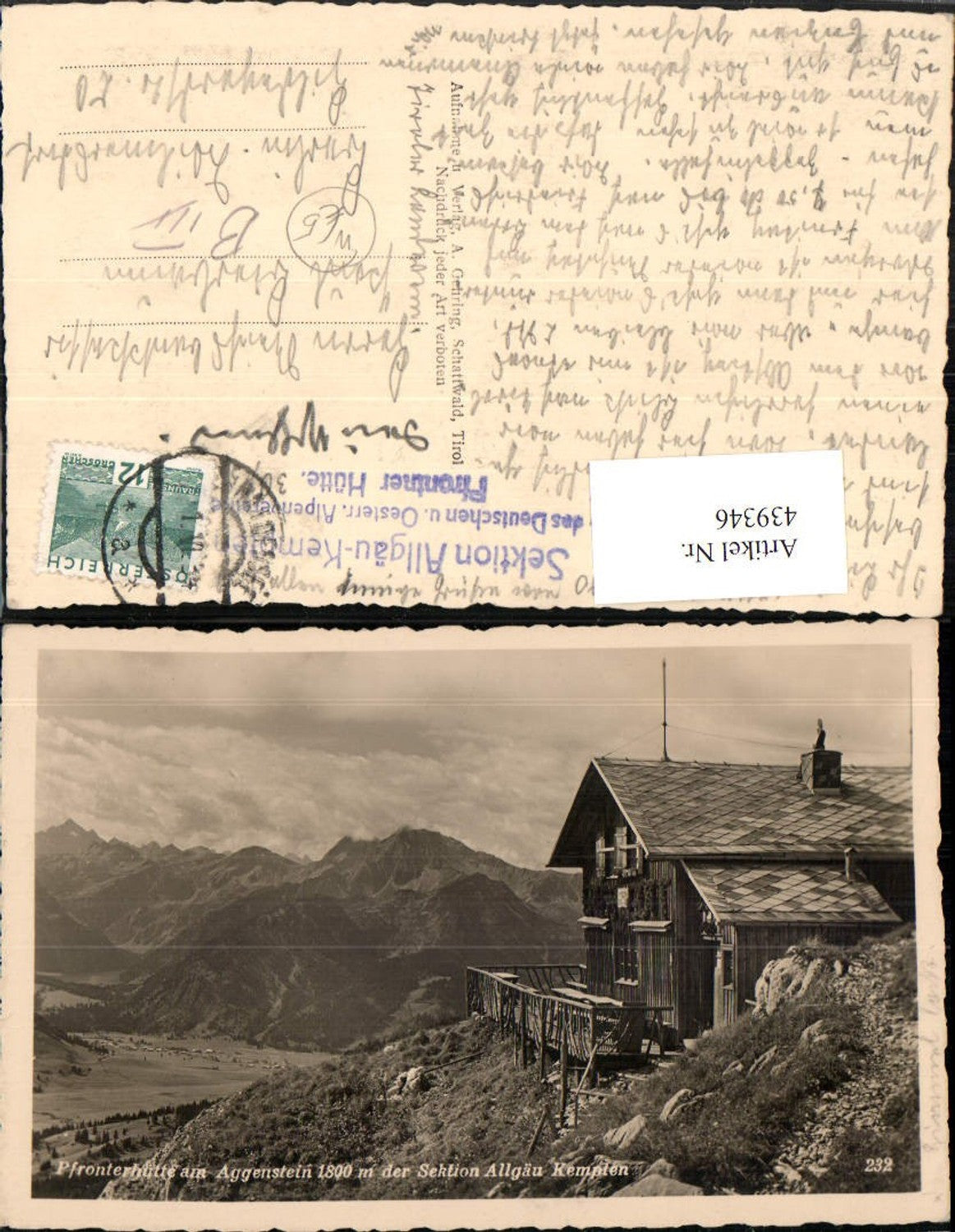 Alte Ansichtskarte – Old Postcard
