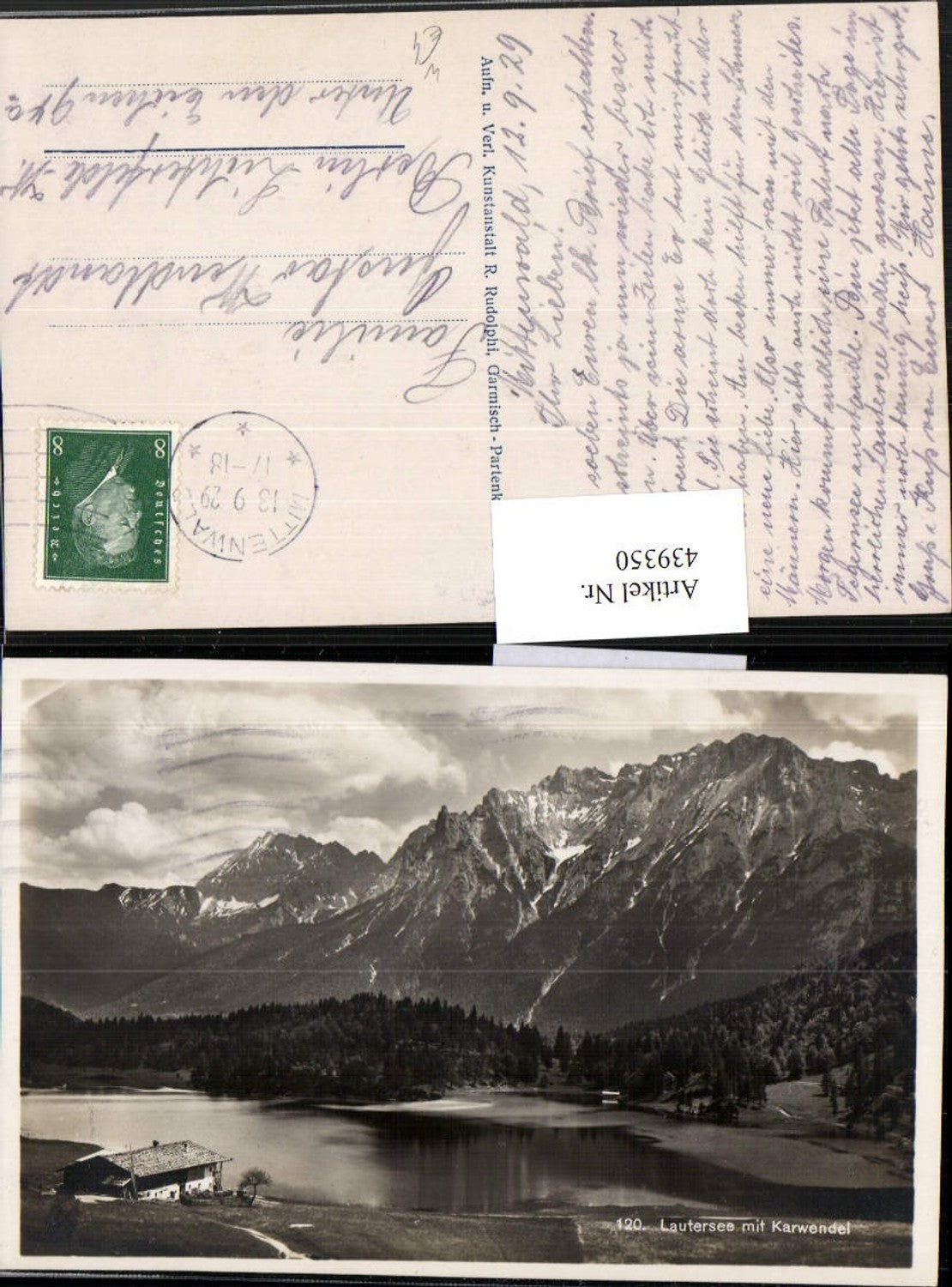 439350,Lautersee See b. Mittenwald m. Karwendel Bergkulisse