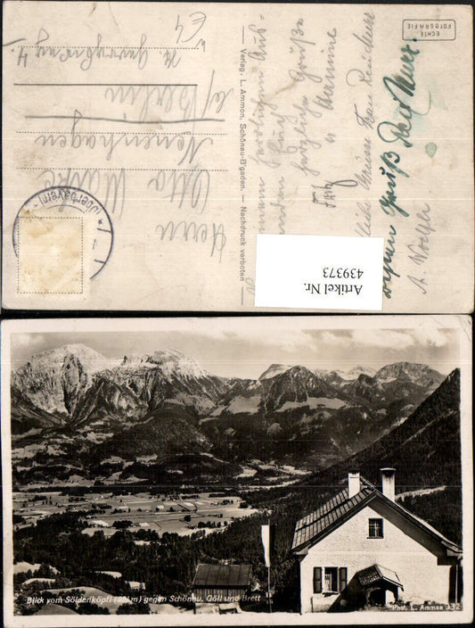 439373,Blick vom Söldenköpfl b. Bischofswiesen geg. Schönau Bergkulisse